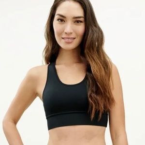 Splendid black crop workout top BLACK XS & S NWT